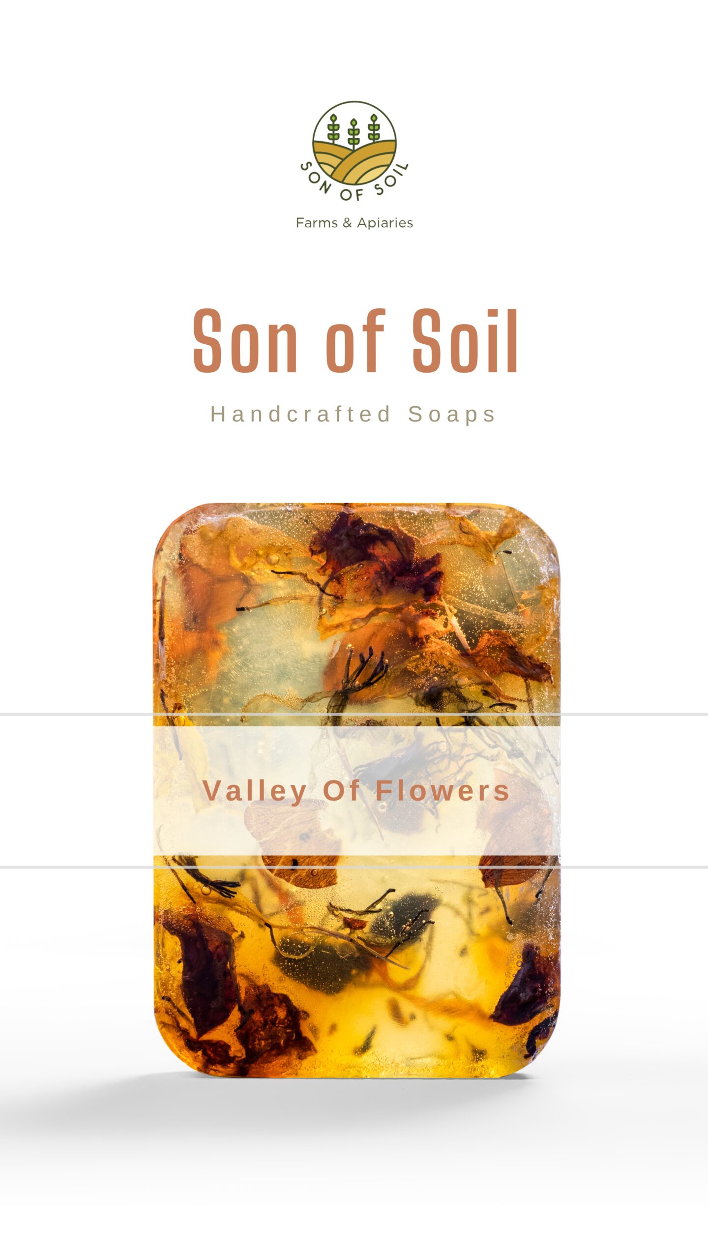 Valley of Flowers Handcrafted Soaps | Pack of 5 - Image 3