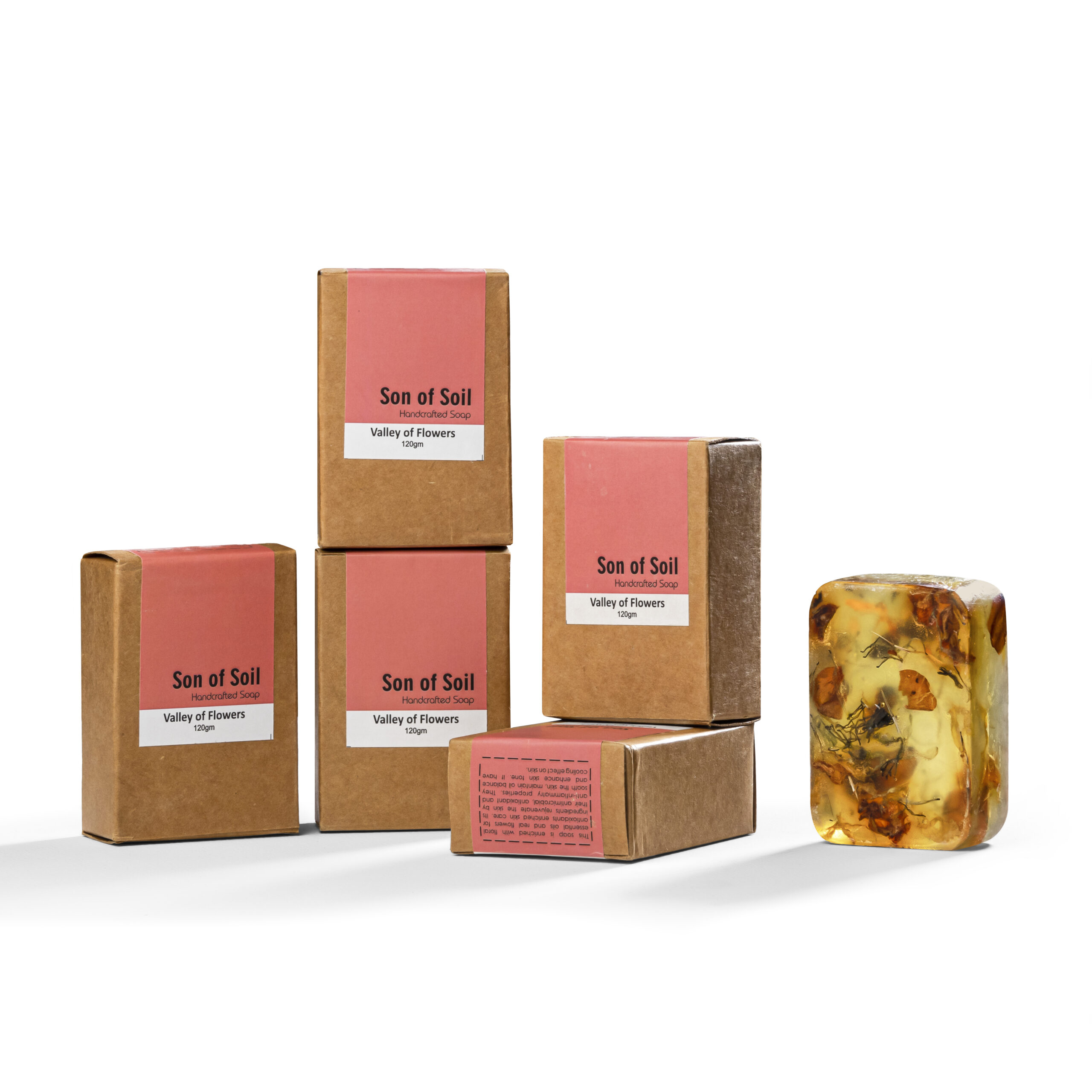Valley of Flowers Handcrafted Soaps | Pack of 5 - Image 2