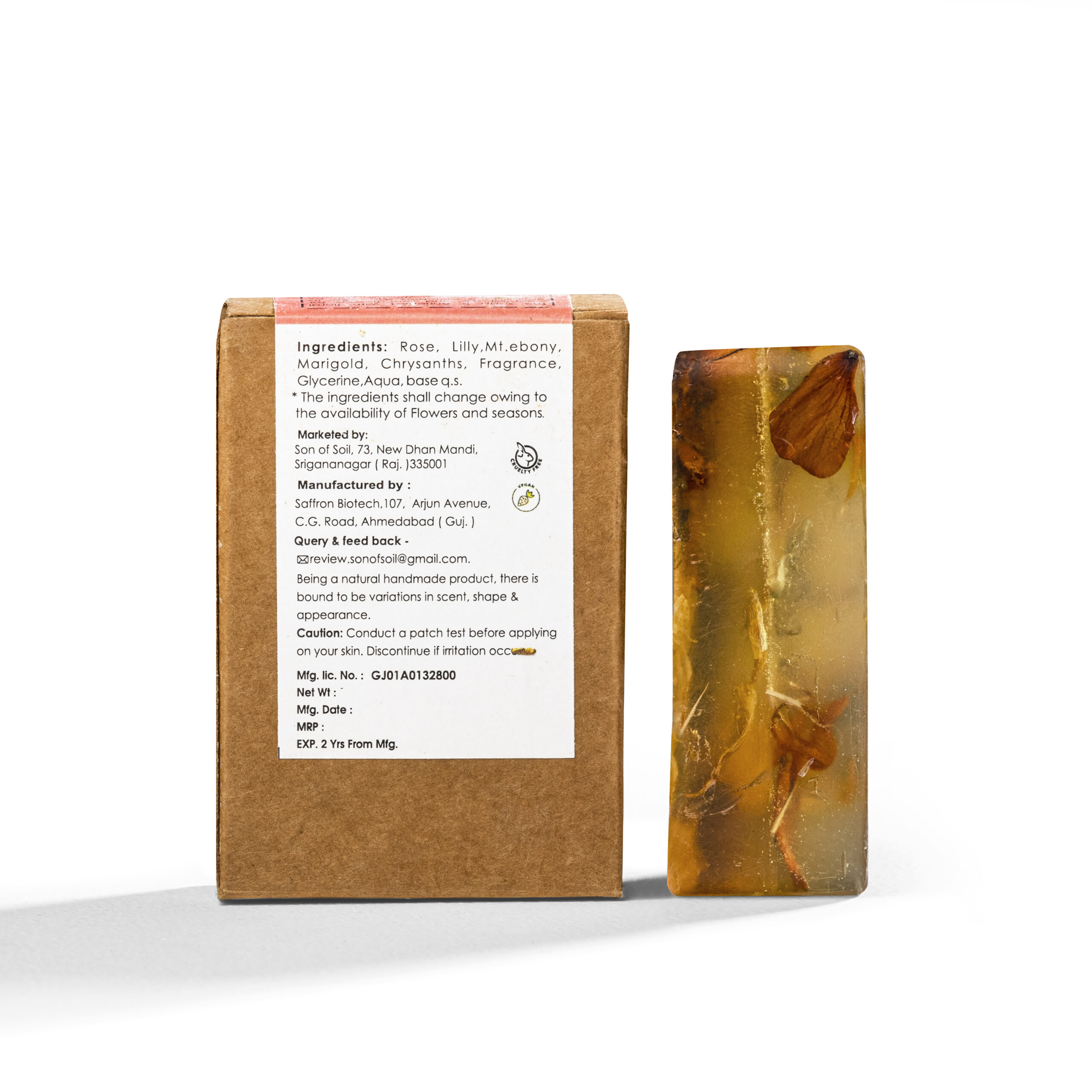 Valley of Flowers Handcrafted Soaps | Pack of 5 - Image 4
