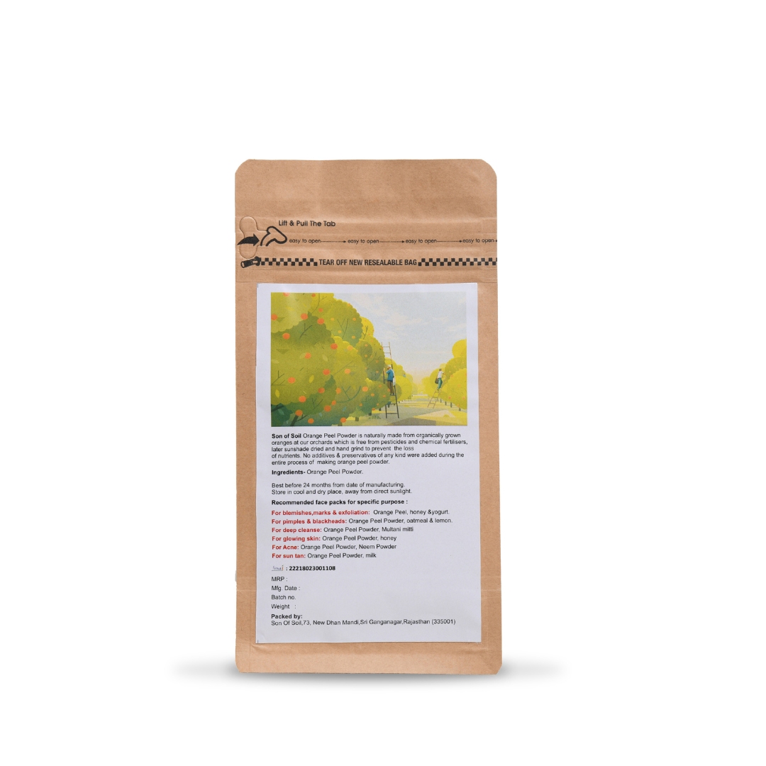Orange Peel Powder back