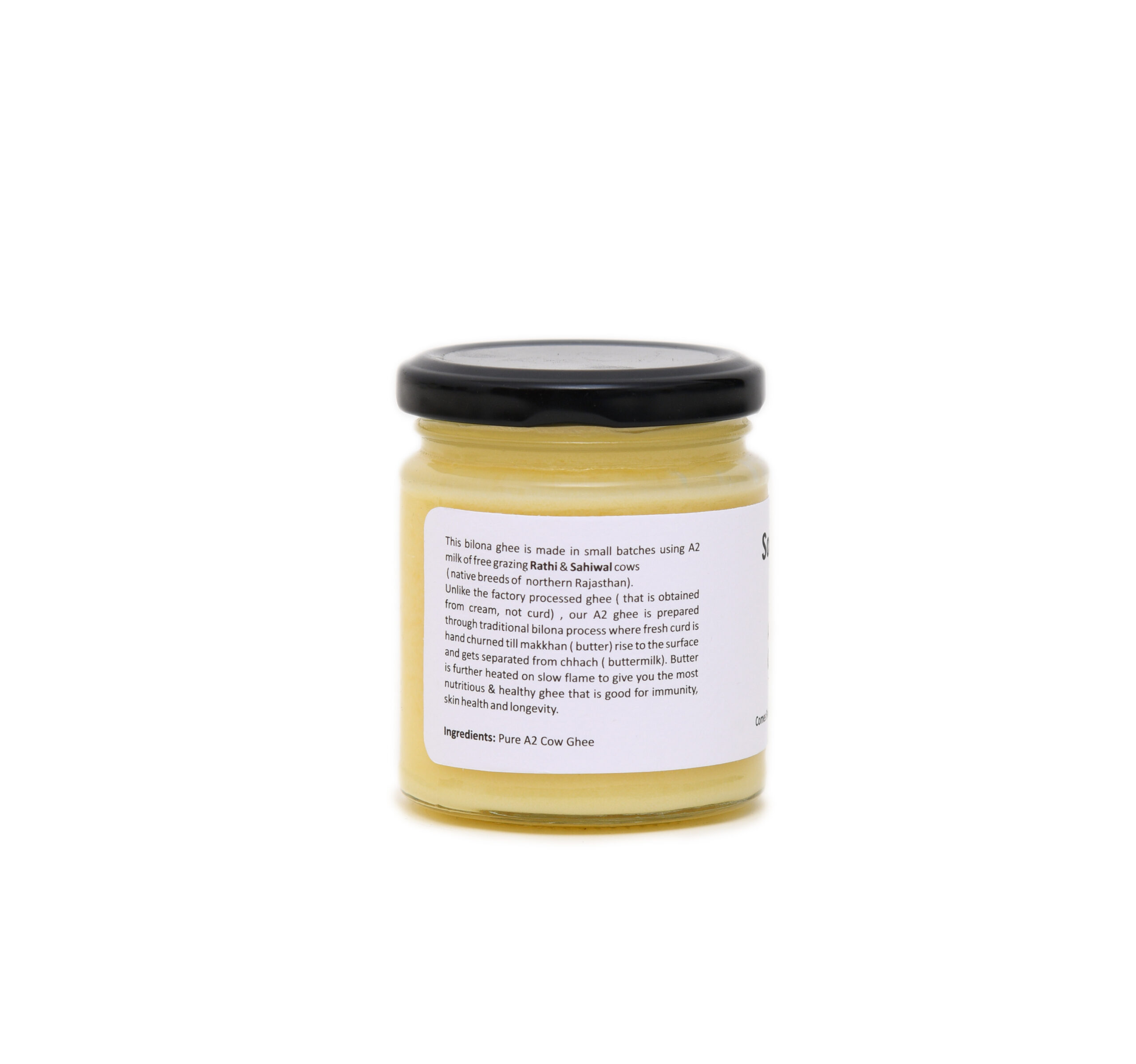 A2 Bilona Cow Ghee | Hand Churned from Curd ( 200 ml ) - Image 2
