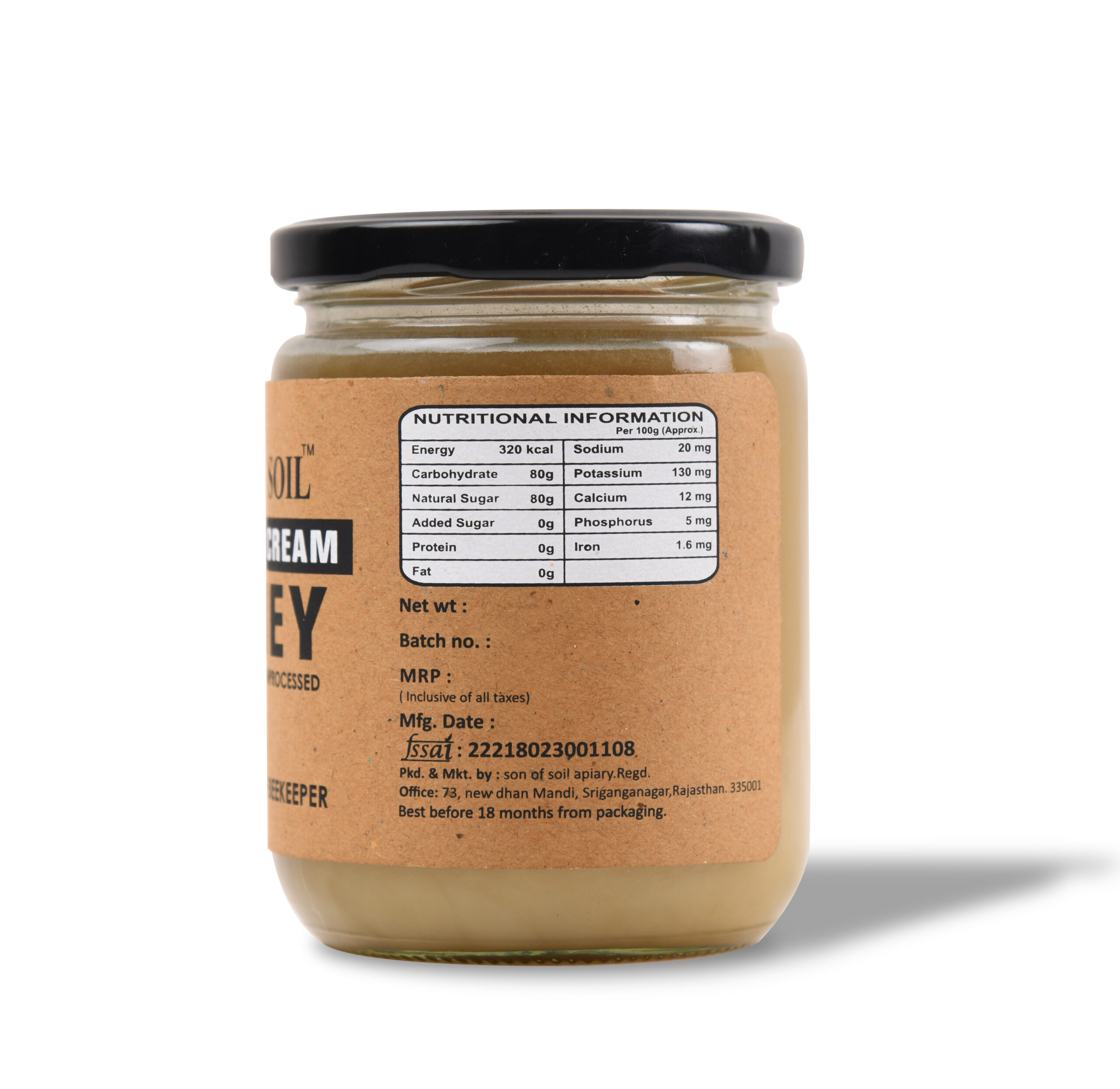 Mustard Cream Honey | Raw and Unprocessed ( 665 gm ) - Image 2
